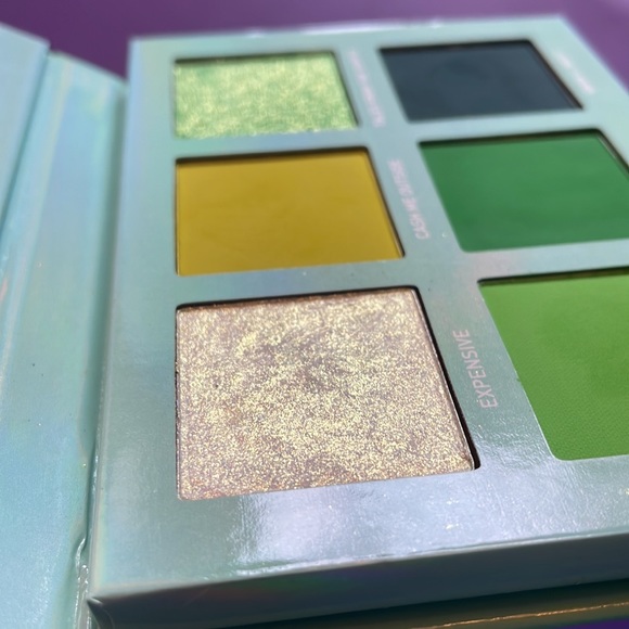 COLOURED RAINE eyeshadow palette bundle x2 WEALTHY & SECRET GARDEN grunge greens - Picture 4 of 7